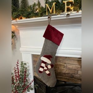 Nicole Miller initial “K” stocking